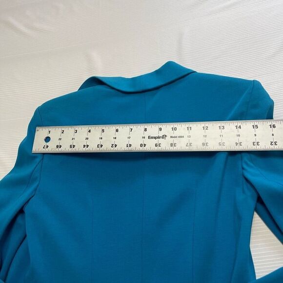 NWT Bebe Bright Blue Shawl Collar Jacket Size XS New - Picture 9 of 10